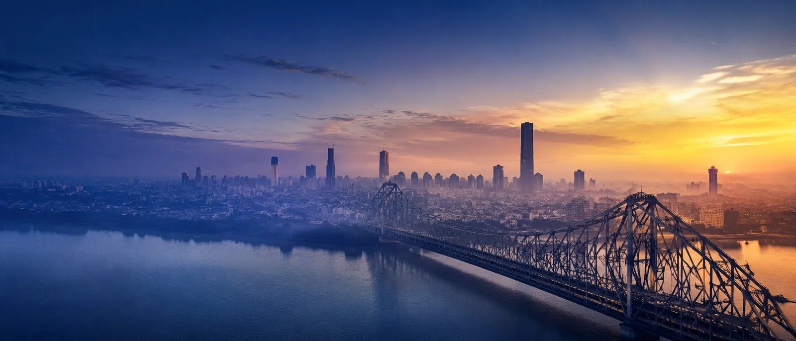 Kolkata Howrah Bridge at dawn — where cRyPtO sMaRt began