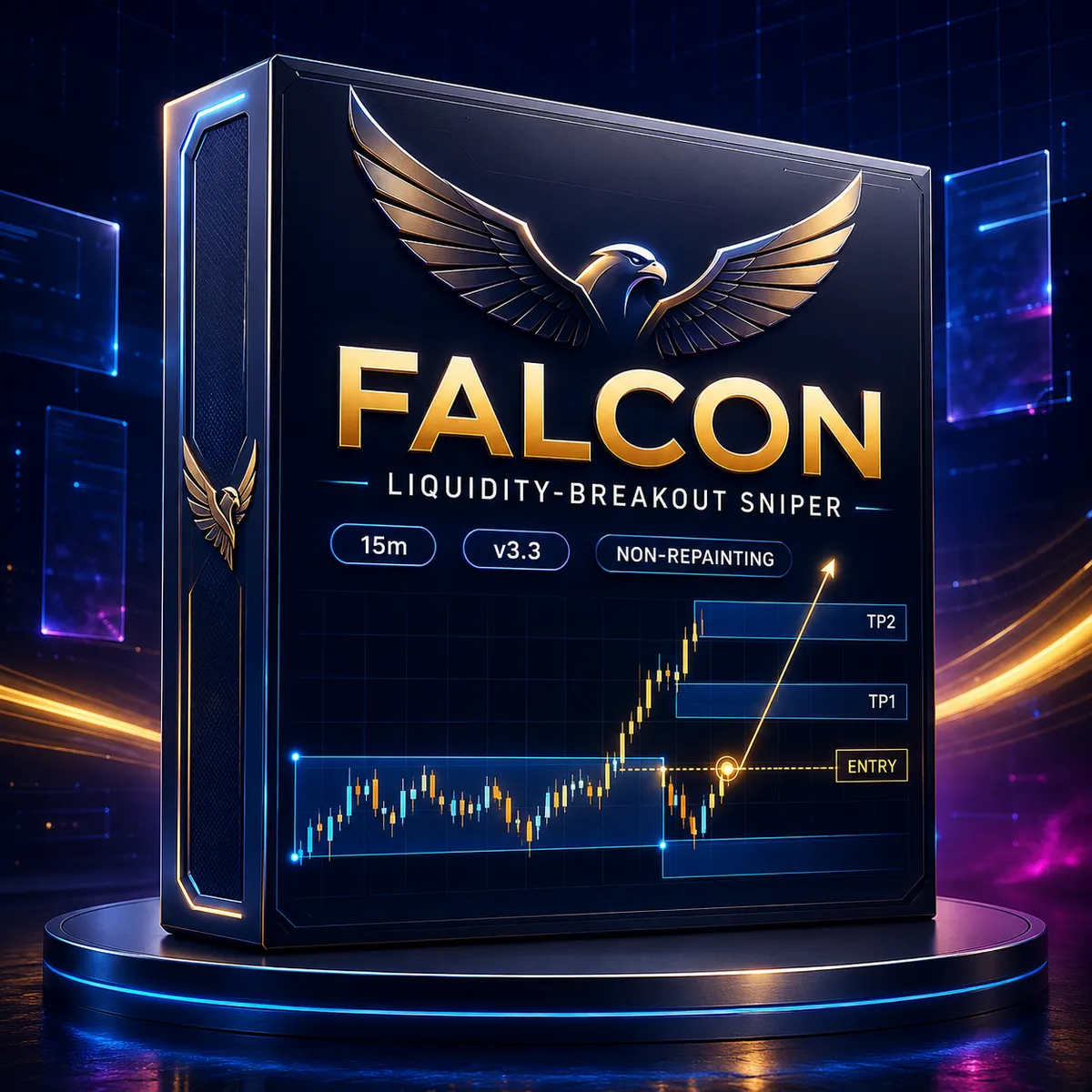 Falcon breakout and retest TradingView Pine indicator