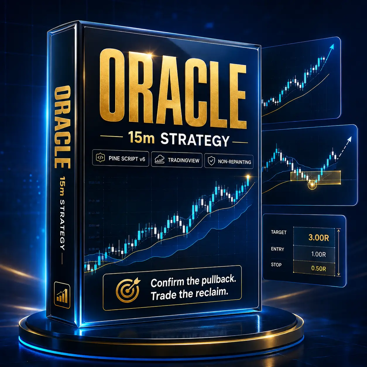 Oracle pullback and reclaim TradingView Pine indicator